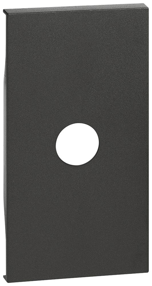 Cache Living Now pour TV 1 trou 2 modules noir