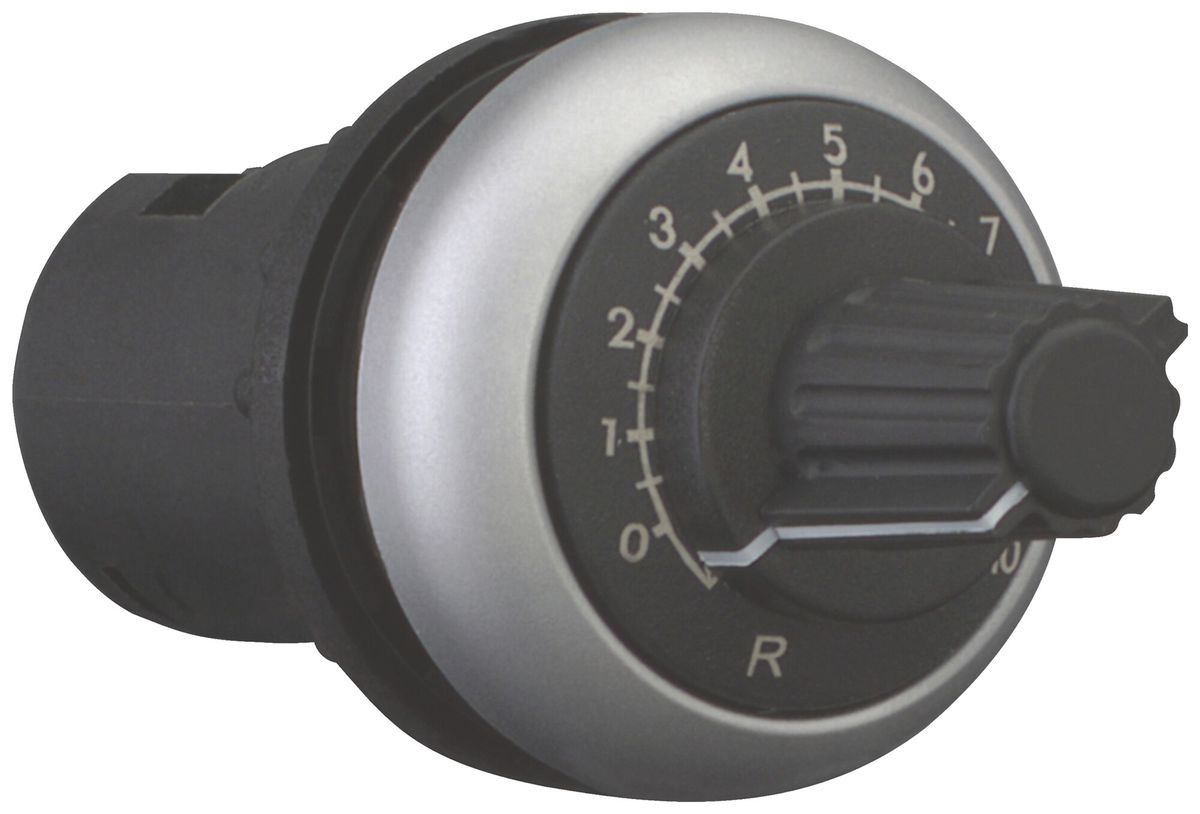 Potenziometro Eaton M22-R2K2 2200Ω 0.5W Ø22.5mm raccordo a vite IP66 titanio