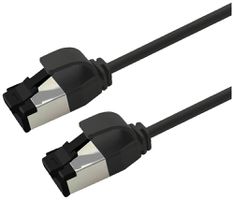 Câble patch RJ45 ROLINE CAT8.1 U/FTP AWG32 1:1 LSZH noir 0.15m