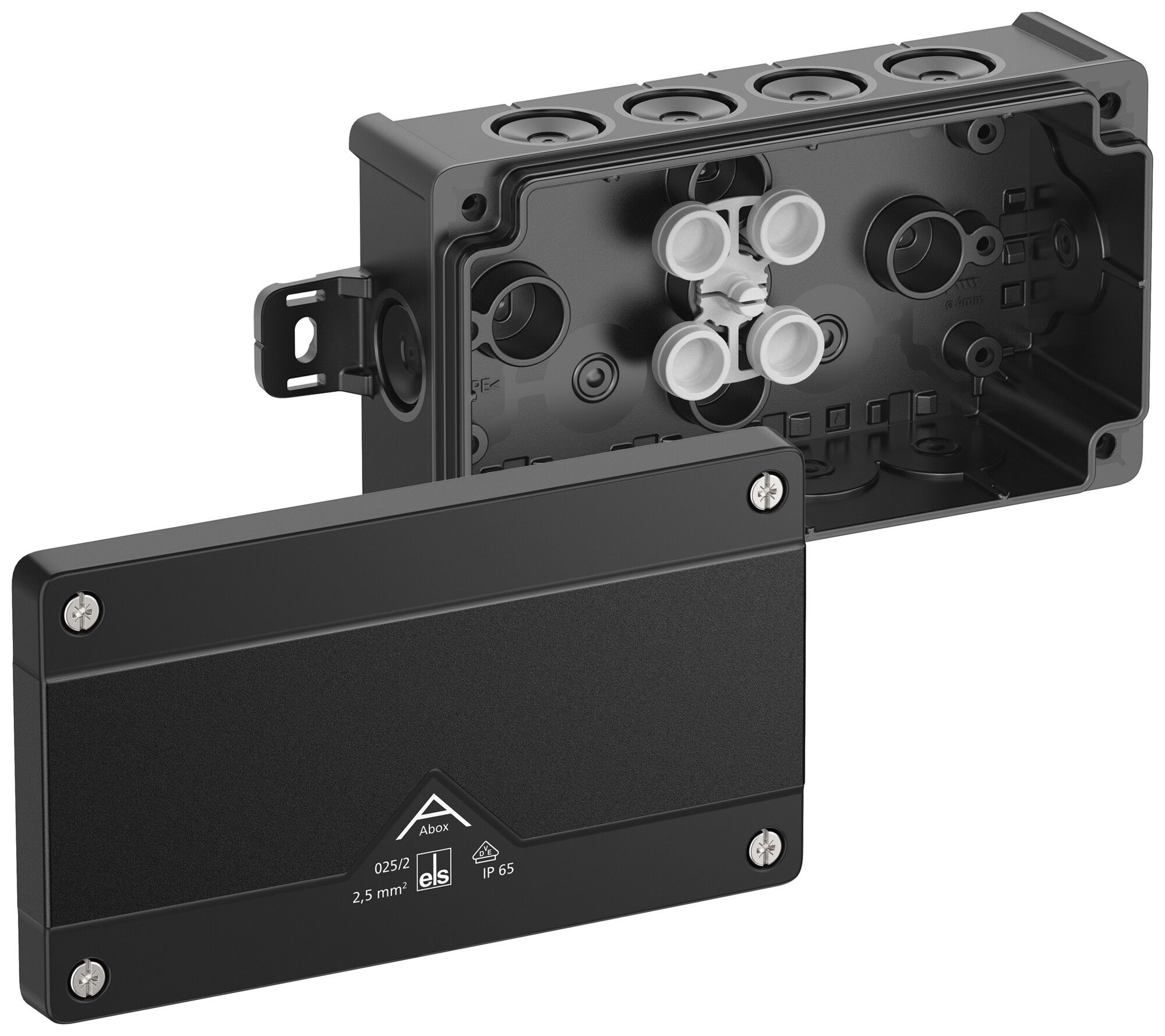 Boîte de dérivation AP Spelsberg Abox 025/2 AB-L/sw 87×152×52mm IP66 no