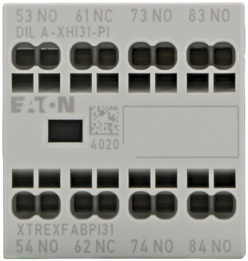 Hilfsschalter Eaton, 4P, Ith=16A, 3S, 1Ö, Frontbefestigung, Push-in-Klemmen