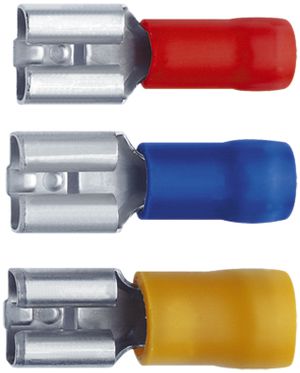 Steckhülse isoliert Ferratec RSP 4.8×0.5/0.5…1.5mm² rot