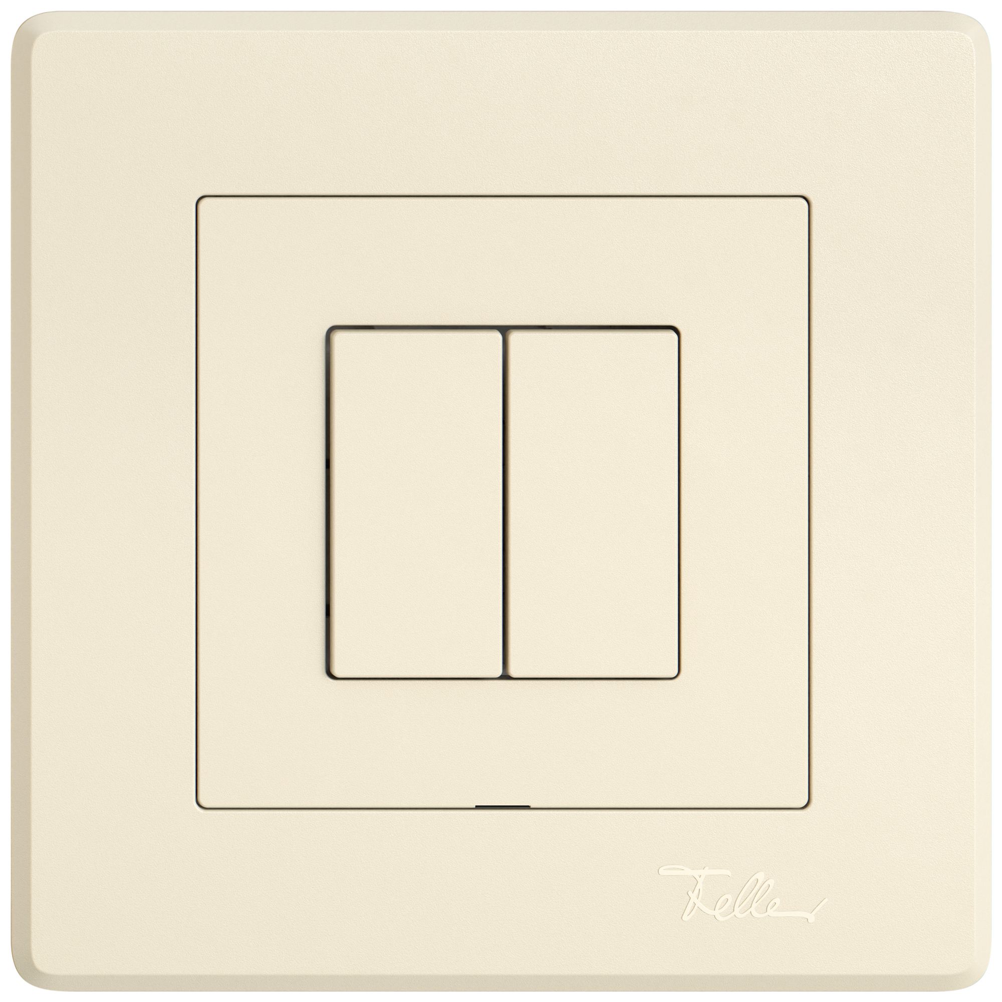 UP-Druckschalter EDIZIO.liv Wiser SNAPFIX® 2 Kanal 2 Tasten cr