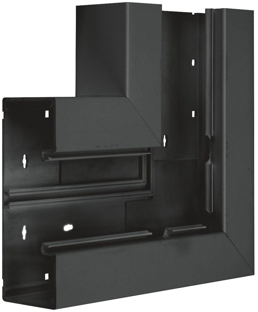 Angolo piatto Hager BR 65×170mm coperchio 80mm nero