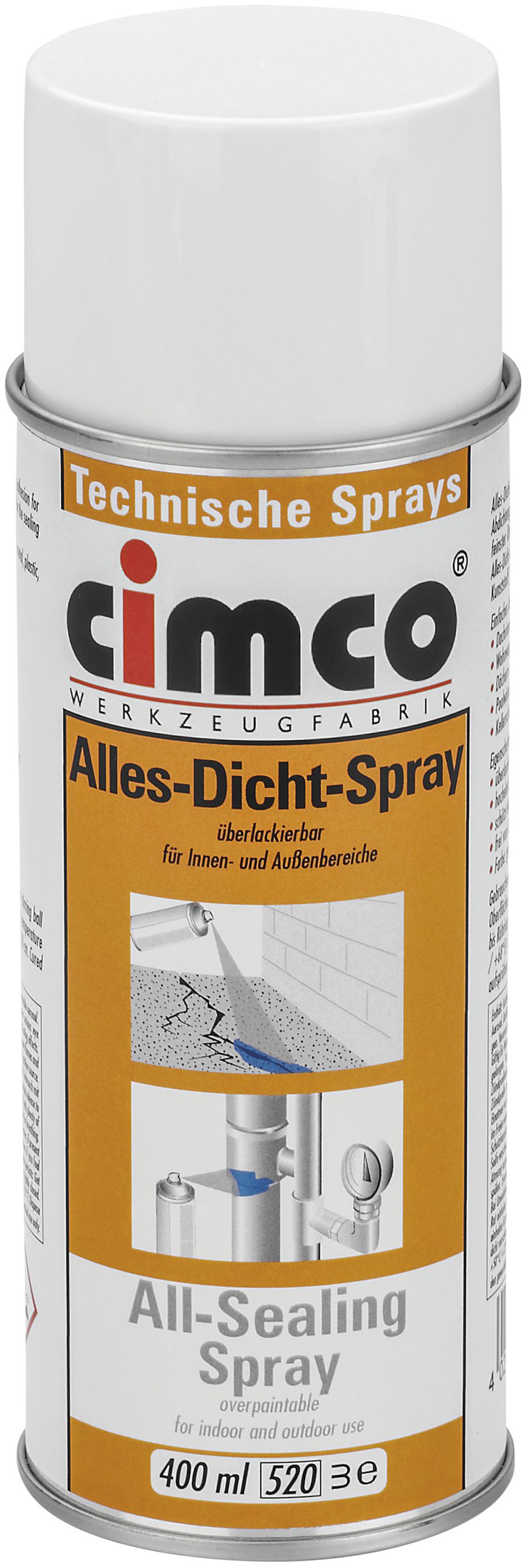 Alles-Dicht-Spray CIMCO 400ml grau