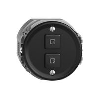 Pulsante scena 2 scene verticale/2T Sdue Wiser nero