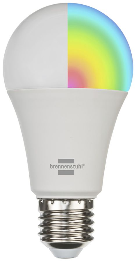 Lampe LED Brennenstuhl Connect E27 8.7W 860lm 3000…6500K Ø57×115mm opalin 360°