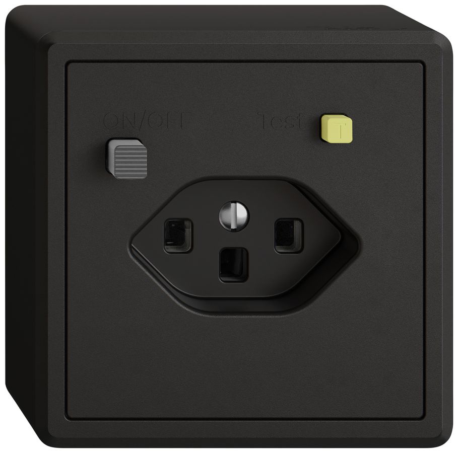 AP-Steckdose FI EDIZIO.liv 1×T23 sz