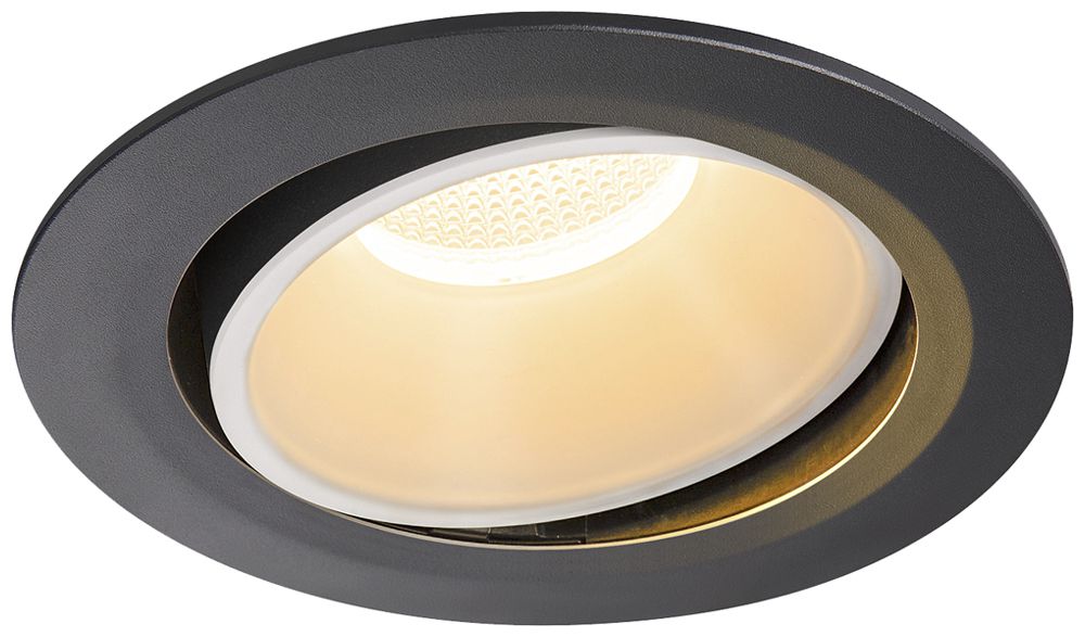 Downlight LED SLV NUMINOS MOVE XL 37.4W 3500lm 2700K 20° VAR Ø190×118mm no/bc