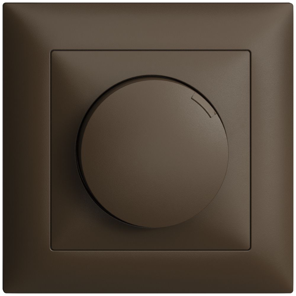 UP-Montageset EDIZIOdue zu Drehdimmer coffee