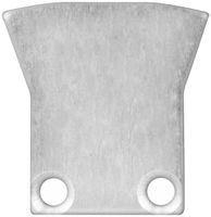 Terminale DOTLUX per profilo 4002 con diffusore, 2 pezzi, con viti