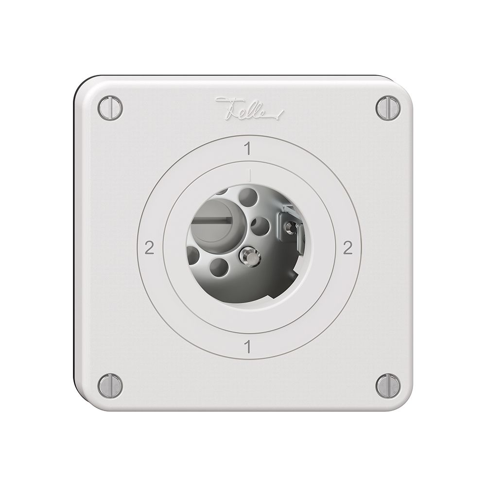 Interrupteur rotatif NEVO, 3/1L, sans cylindre, KS, 2-1-2-1, blanc