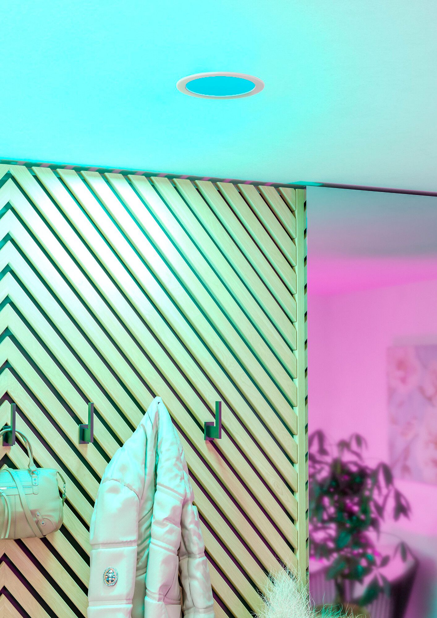 LED-Downlight Eglo FUEVA 9.5W 0…1150lm 2700…6500K IP44 DIM Ø168×40mm weiss