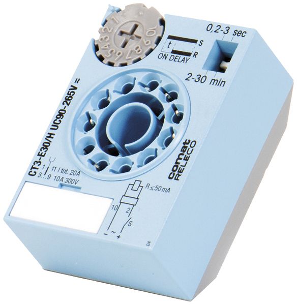 Zeitwürfel ComatReleco CT3-E30/H, Ansprechverzögerung, 200ms…30min 90…265VUC