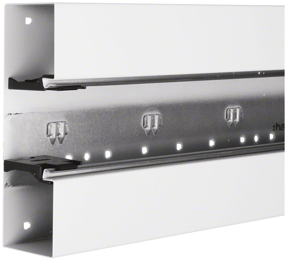 Canal d'allège tehalit BRS 210×65×2000mm couvercle 80 acier blanc trafic