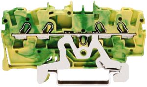 Durchgangsklemme WAGO TOPJOB S 2.5mm² 4L grün/gelb Serie 2002