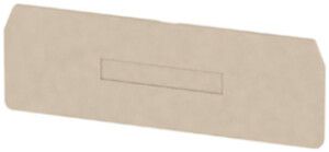 Abschluss-/Zwischenplatte Weidmüller ZAP/TW4/4AN 94.35×34.85mm beige