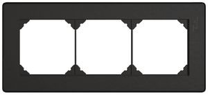 UP-Kopfzeile EDIZIO.liv SNAPFIX® 1×3 für frei wählbare Kombinationen schwarz