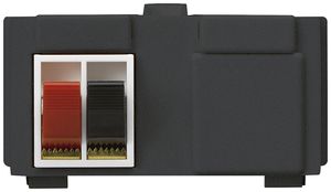 Modulo multimedia M3 con 2×LS morsetti rosso/ne kallysto nero