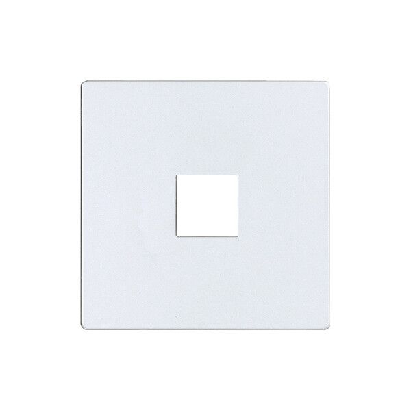 Plaque frontale EDIZIOdue elegance pour poussoir simple perle