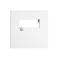 Frontplatte 2×RJ45 EDIZIOdue weiss R&M swissline