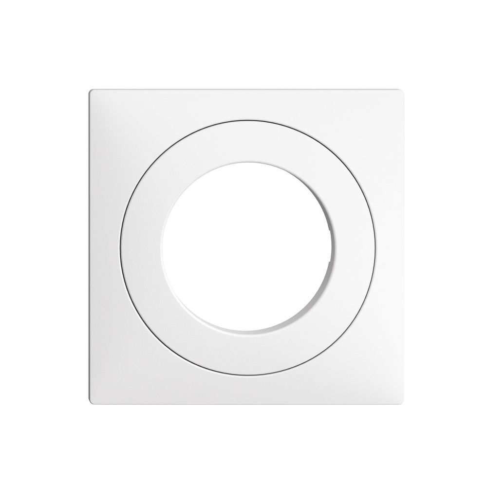 Frontset EDIZIOdue weiss 60×60mm für Schlüsselschalter