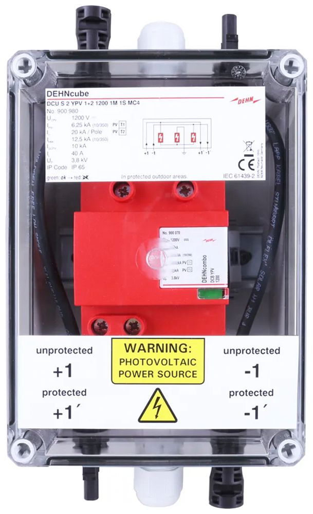 Generatoranschlusskasten DEHN/elvatec SE DCU S 2 YPV 1+2 1200 1M 1S