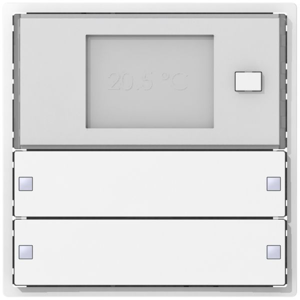 Corona p.termostato amb. SIDUS KNX RTR Design tipo ZE 2/4, bianco lucido