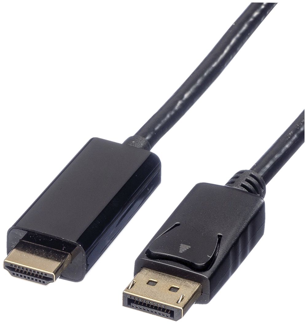 Cavo DisplayPort/HDMI ROLINE 4K@60Hz (DisplayPort 1.2) nero 5m