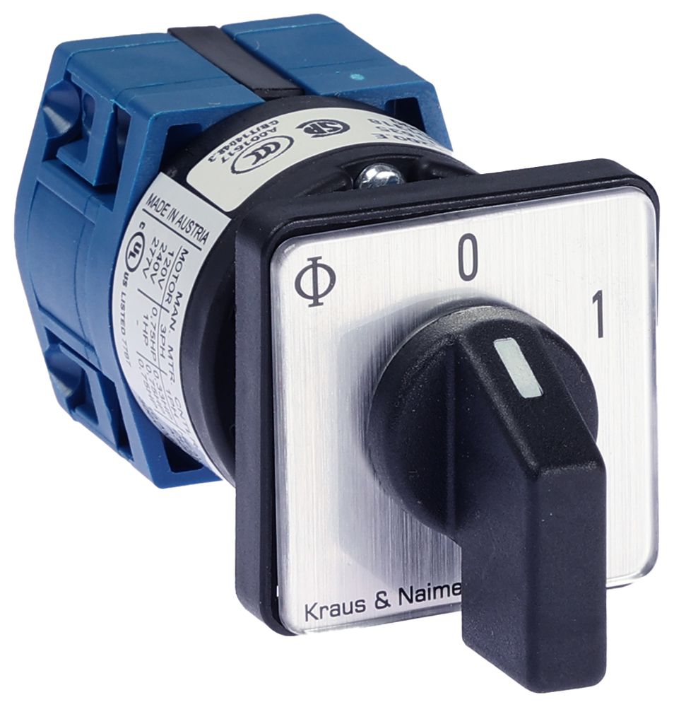 EB-Ausschalter K&N CG4.A200.E, 10A/400V 1L 30×30mm "0-1"