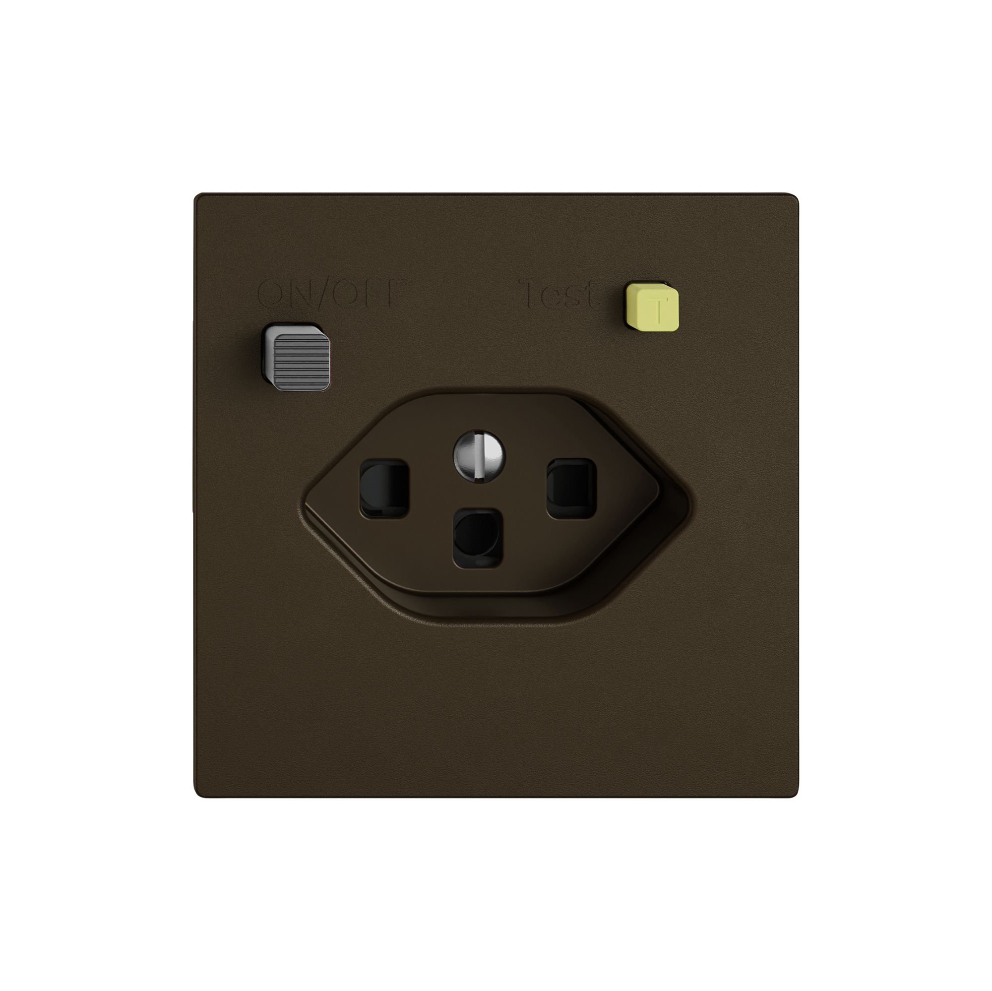 Steckdose FI EDIZIO.liv  1×T23 mit Shutter br