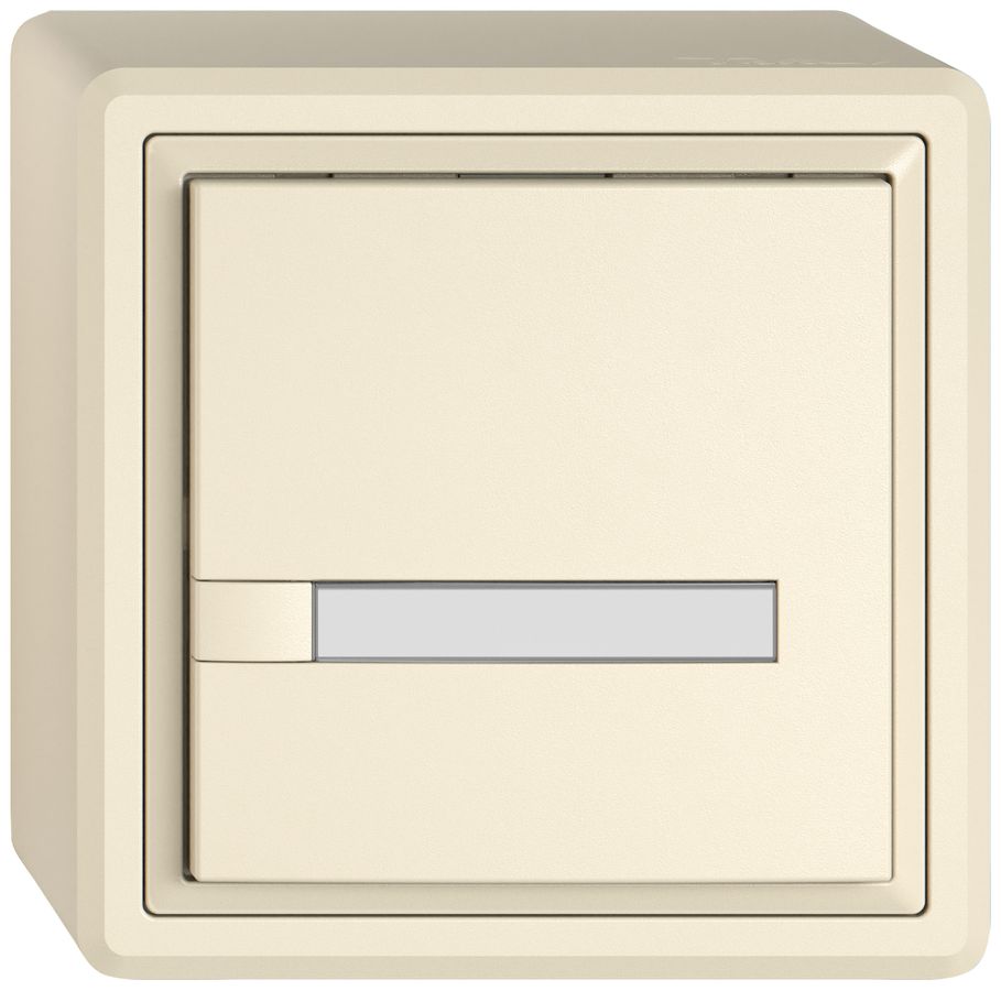 AP-Universaltaster EDIZIO.liv UNI SNAPFIX® o.LED 1× 1-Tbed.Pap.cr