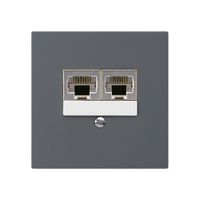 UP-Dose kallysto 2×RJ45s getrennt UKV anthrazit