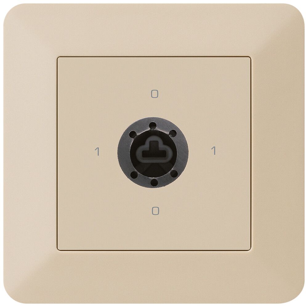 UP-Drehschalter kallysto.trend 0/3L beige für Sicherheitsschloss ohne Zylinder