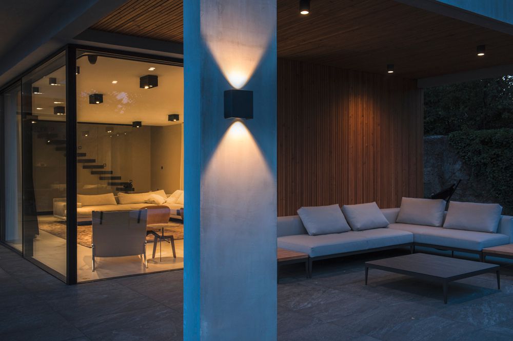 Applique LED SLV MANA OUT 12W 650lm 3000K 60° IP65 160×160×93mm anthracite