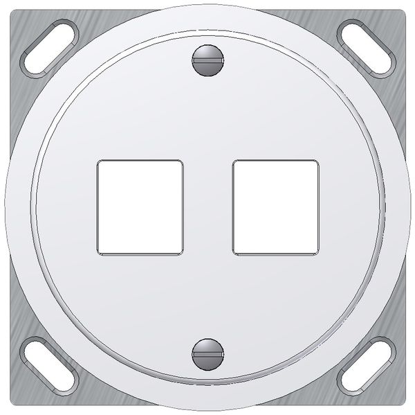 EB-Montageset Keystone Dätwyler weiss 2×, Ø63mm, gerade