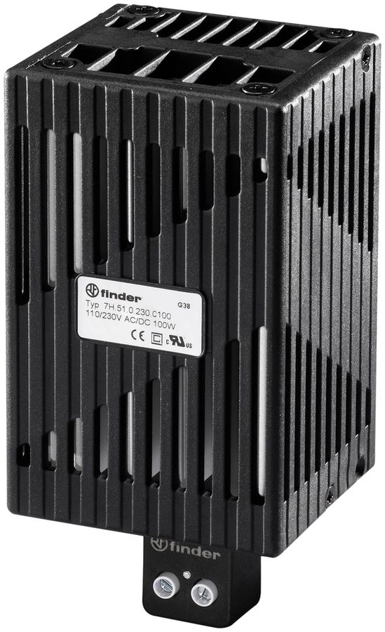 Schrankheizgerät Finder 100W ohne Gebläse 4A 230VAC