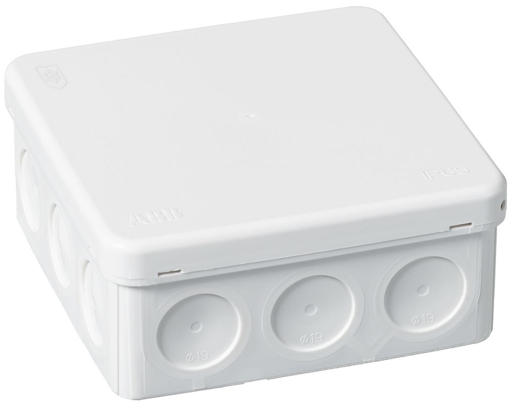 Boîte de dérivation AP ELTAG ABB AP10 100×100×45mm IP65 blanc