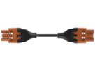 Verbindungsleitung Woertz 49343/C3 3×2.5mm² 250V 20A 4m or Buchse Stecker Cca