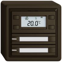 Poussoir RTH AP EDIZIO.liv SNAPFIX® a.RGB-LED étiqu.2×touches comm.2T br