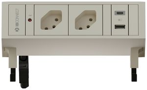 Steckdosenleiste MH SUPRA 2×T13 2×USB-A/C 10/15W 0.3m weiss