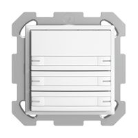 UP-KNX-Taster RGB EDUE, 250mW, m.RGB-LED, m.Papier., 6×Taste, 1×Tastenb., ws
