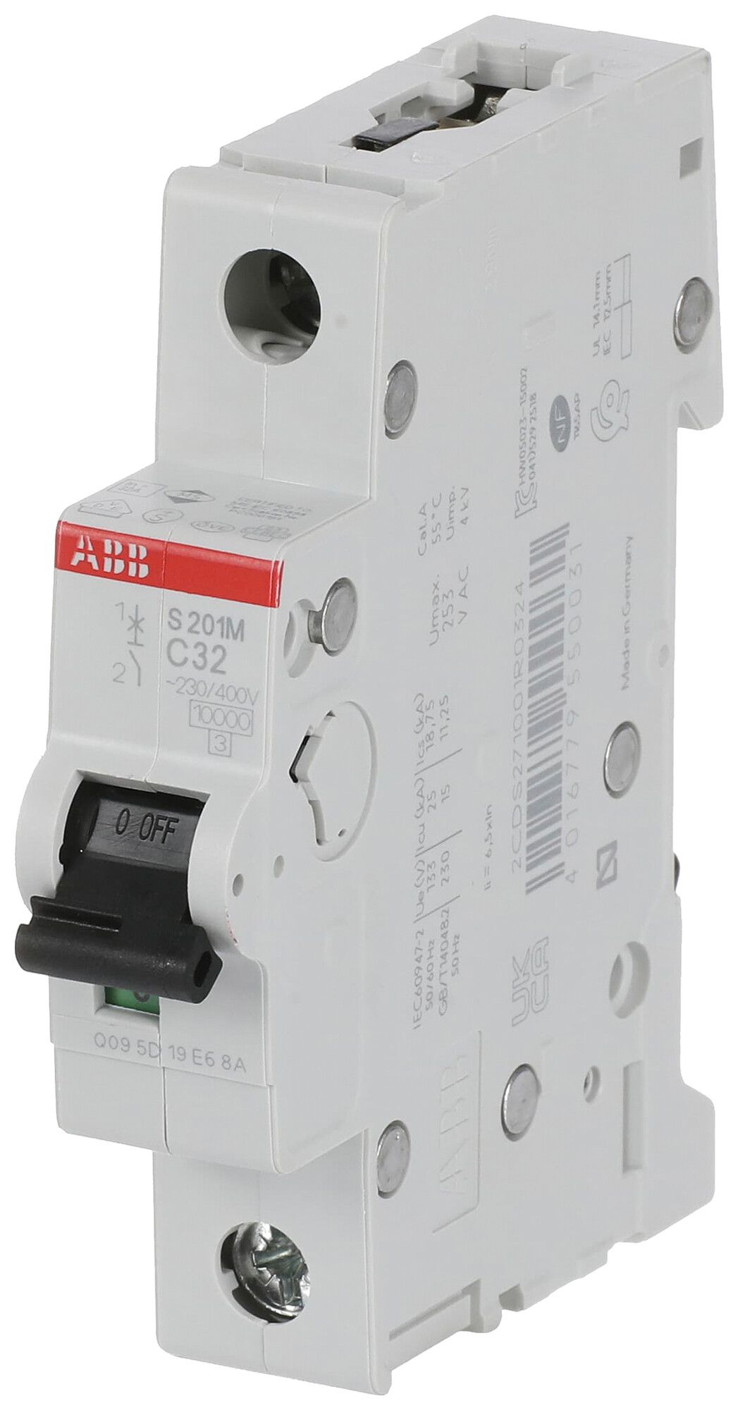 Leitungsschutzschalter ABB S201M-C32 32A C 10kA