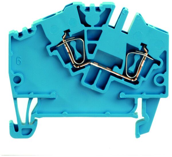Durchgangs-Reihenklemme Weidmüller ZDU 2.5-2 Zugfeder 2.5mm² TS35 blau