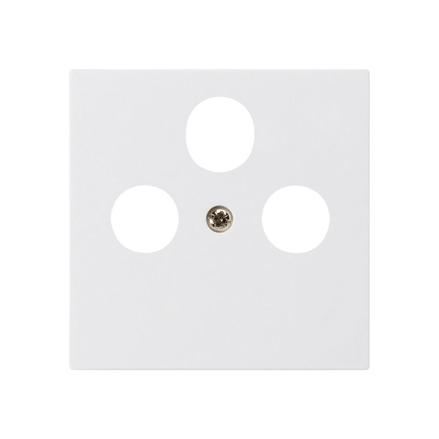 Frontplatte kallysto 60×60mm weiss für SAT