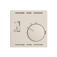 Kit de recouvrement p.thermostat EDIZIOdue, a.interrupteur, 60×60mm, crema