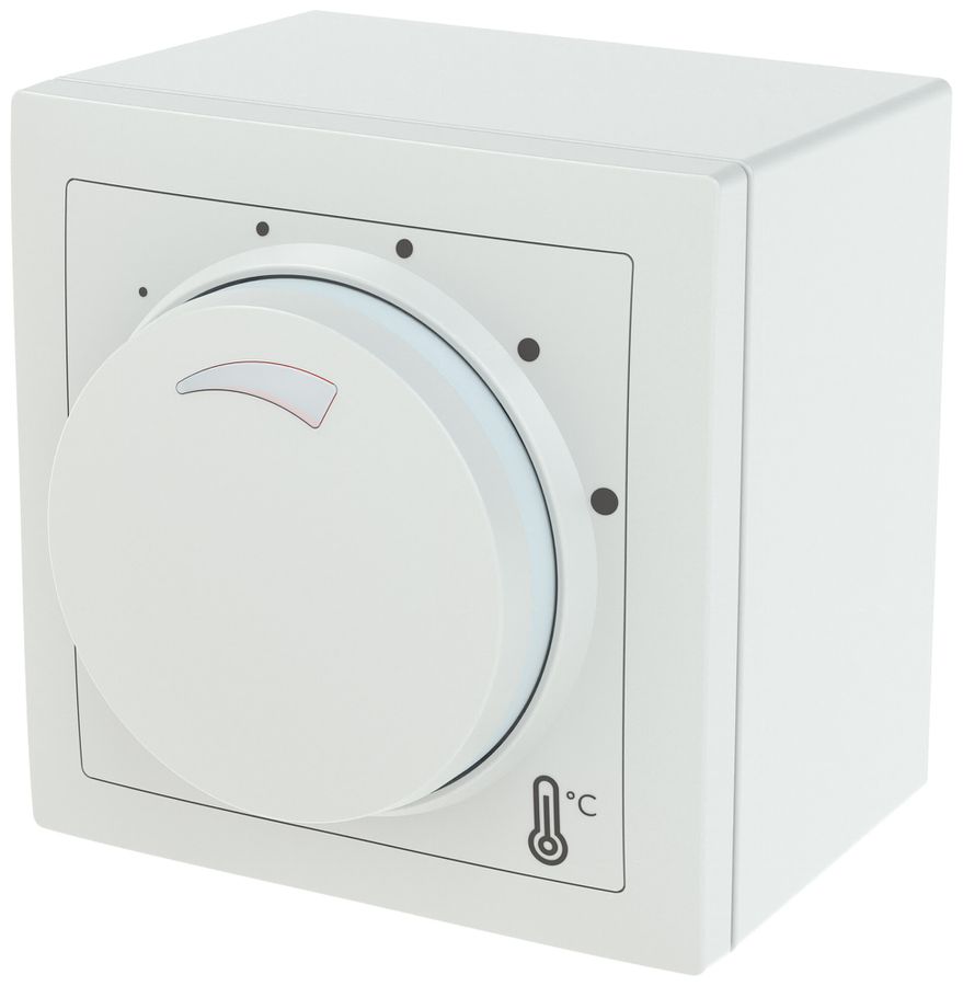 AP-Raumthermostat ABB SIDUS heizen/kühlen NO 230VAC/10A 5…30°C ws