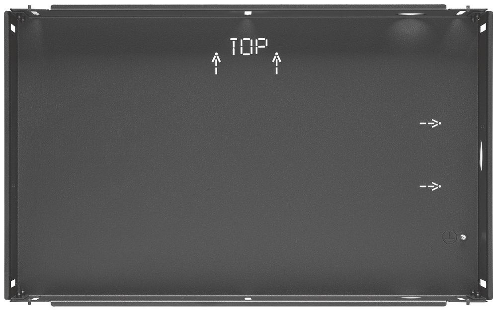 UP-Einbaugehäuse Hager schwarz WDW160 für 16" Touch-Panel
