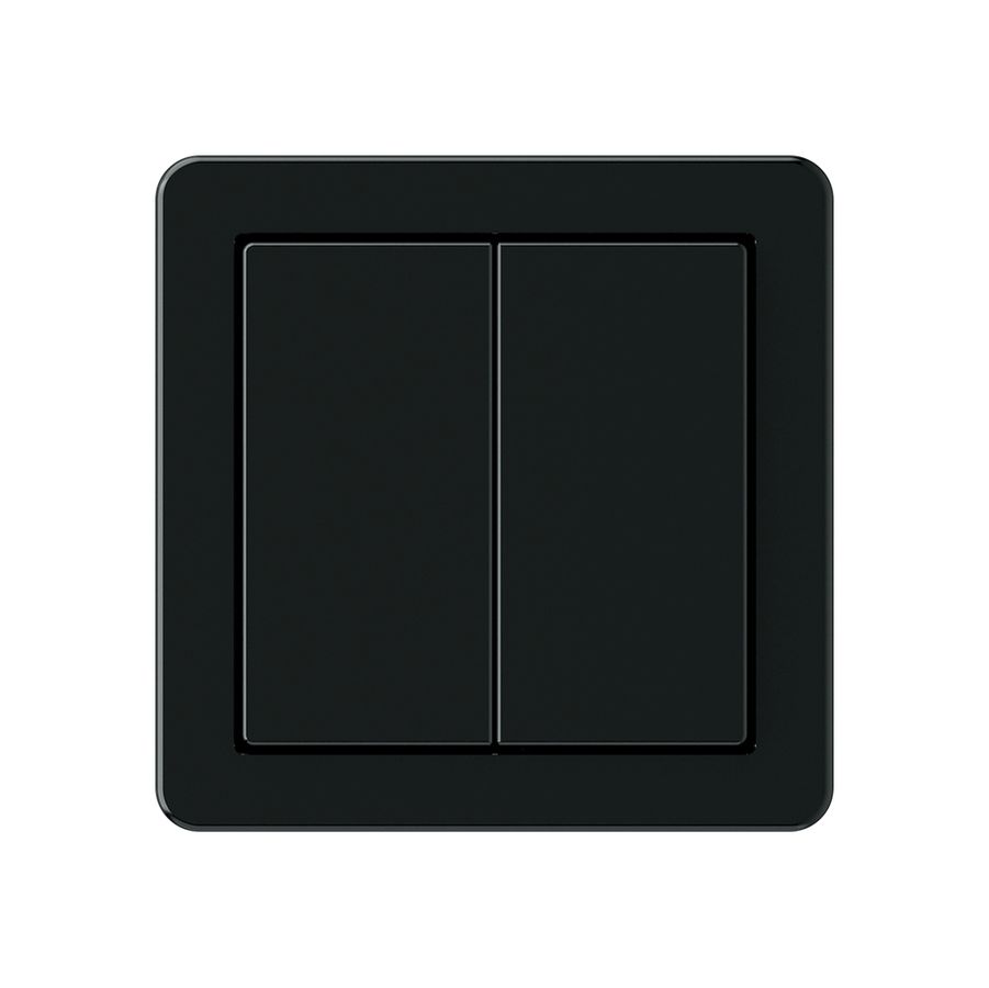 KNX-Taster Hager BA basico A 2-fach 58×58mm schwarz