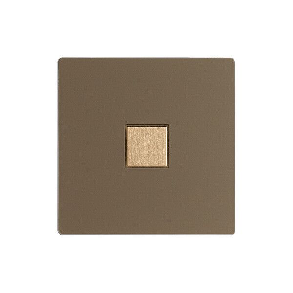 Kit de recouvr. EDIZIOdue elegance pour poussoir simple hazel